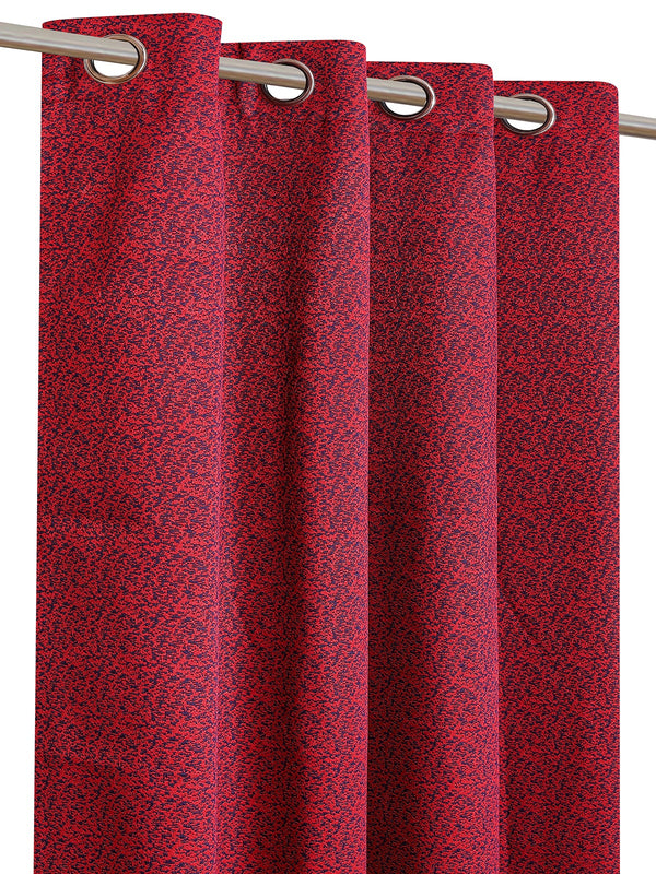 Romee Maroon Maroon Set of 1 Door Curtains