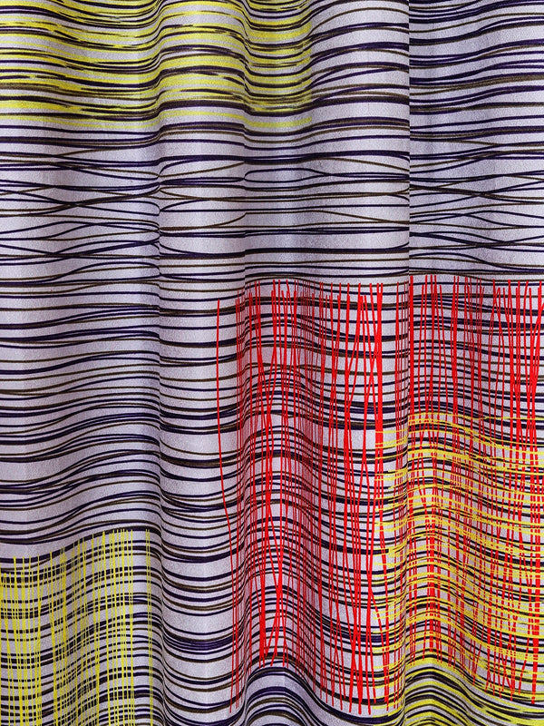 Romee Multicolor Abstract Patterned Set of 1 Door Curtains