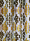 Romee Yellow & Off White Geometric Patterned Set of 1 Door Curtains