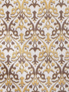 Romee Yellow & Off White Ethnic Motifs Patterned Set of 1 Door Curtains