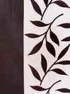 Romee Brown & Cream Leafy Patterned Set of 2 Long Door Curtains