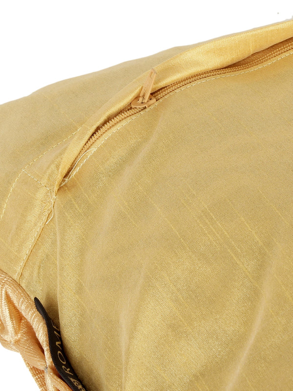 Soft Polyester Chenille Designer Plain Cushion Covers 16 inch x 16 inch Set of 2 - Beige