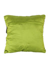 Soft Polyester Chenille Designer Plain Cushion Covers 16 inch x 16 inch Set of 3 - Green