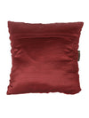 Soft Polyester Chenille Designer Plain Cushion Covers 16 inch x 16 inch Set of 3 - Maroon