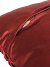 Soft Polyester Chenille Designer Plain Cushion Covers 16 inch x 16 inch Set of 3 - Maroon