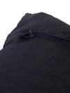 Soft Polyester Chenille Designer Plain Cushion Covers 16 inch x 16 inch Set of 2 - Navy Blue