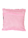 Soft Polyester Chenille Designer Plain Cushion Covers 16 inch x 16 inch Set of 2 - Pink