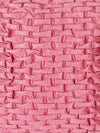 Soft Polyester Chenille Designer Plain Cushion Covers 16 inch x 16 inch Set of 2 - Pink