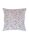 Velvet Geometric Designer Cushion Cover 16x16 Inche, Set of 5 - White
