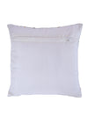 Velvet Geometric Designer Cushion Cover 16x16 Inche, Set of 5 - White