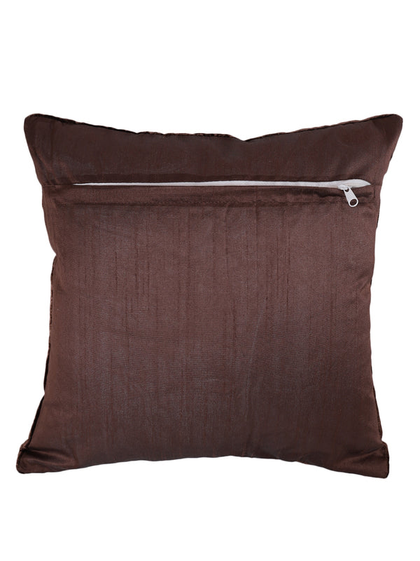 Coffee Brown Set of 5 Velvet 16 Inch x 16 Inch Cushion Covers