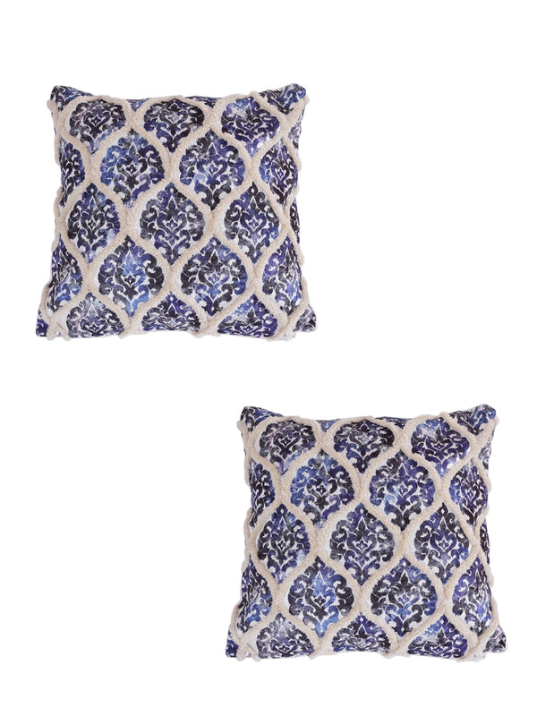 ROMEE Blue Ethnic Motifs Printed Cushion Covers Set of 2