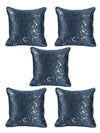 Blue Set of 5 Cushion Covers