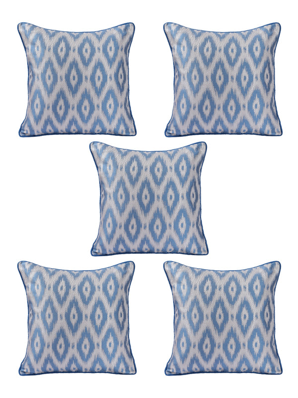 Blue & White Set of 5 Cushion Covers