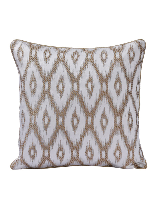 Beige & White Set of 5 Cushion Covers