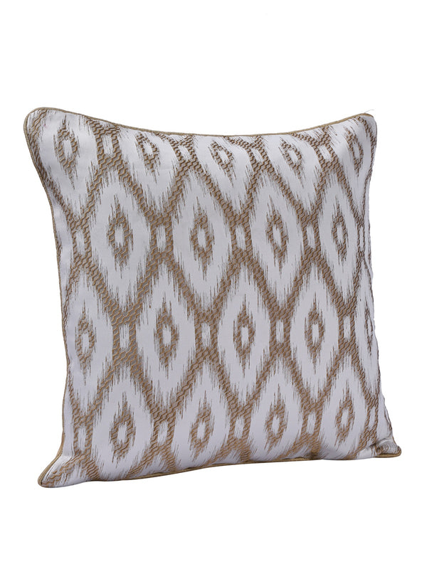 Beige & White Set of 5 Cushion Covers