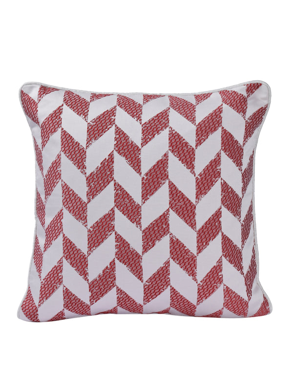 Pink & White Set of 5 Cushion Covers