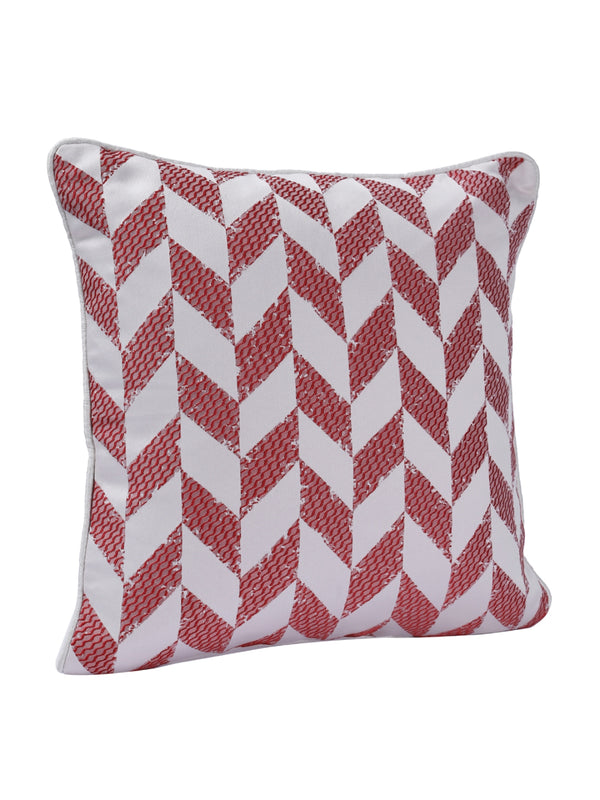 Pink & White Set of 5 Cushion Covers