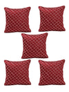 Maroon Set of 5 Cushion Covers