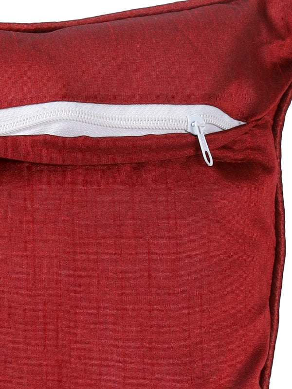 Maroon Set of 5 Cushion Covers