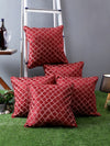 Maroon Set of 5 Cushion Covers