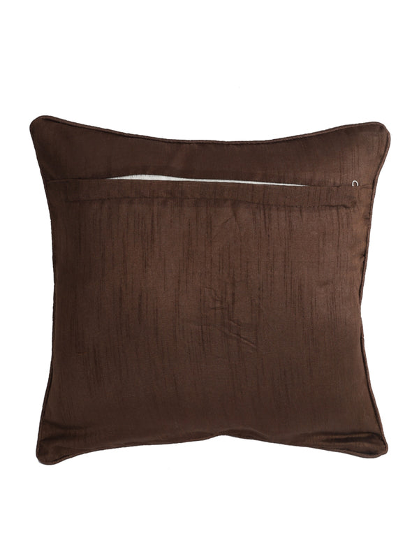 ROMEE Coffee Brown Texture Printed Cushion Covers Set of 5
