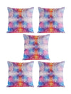Mandala Jute Cushion Cover 16x16 Inch, Set of 5 - Multicolor