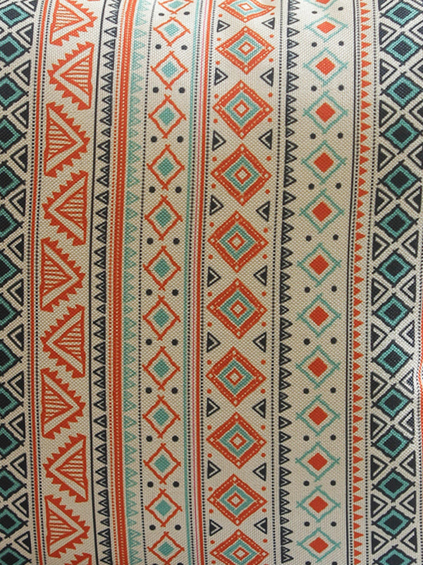 Geometric Jute Cushion Cover 16x16 Inch, Set of 5 - Multicolor