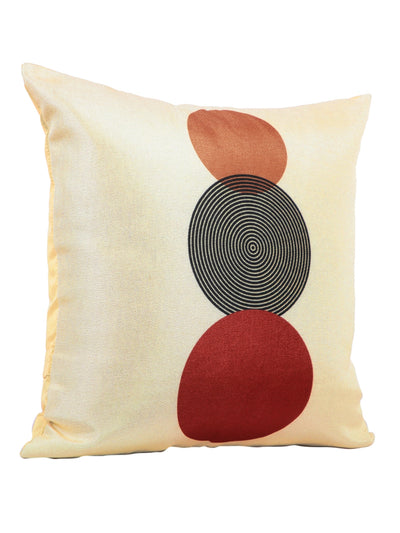 ROMEE Beige Geometric Printed Cushion Covers Set of 5
