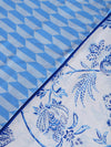 Blue Floral Patterned 300 GSM Double Bed Dohar