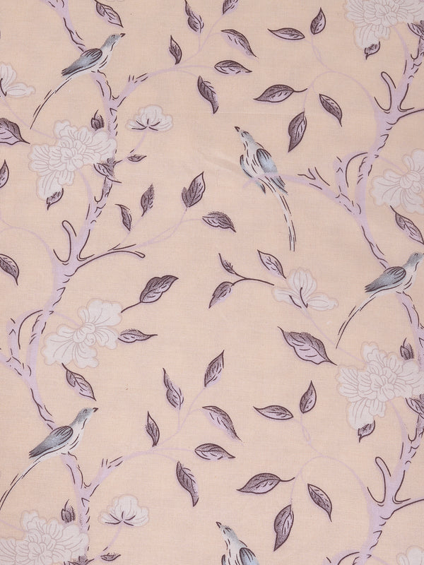 White Leaf Patterned 300 GSM Double Bed Dohar