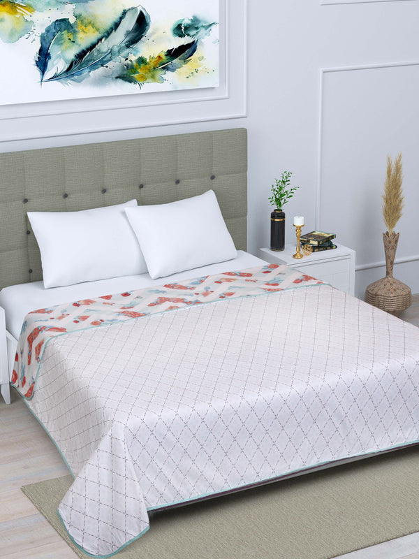 Beige Mandala Patterned 300 GSM Double Bed Dohar