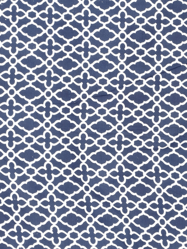 Blue & White AC Room 300 GSM Single Bed Dohar