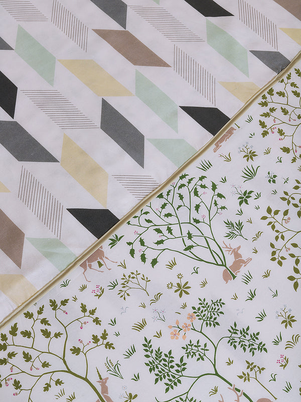 Bllue Animal Patterned 300 GSM Single Bed Dohar