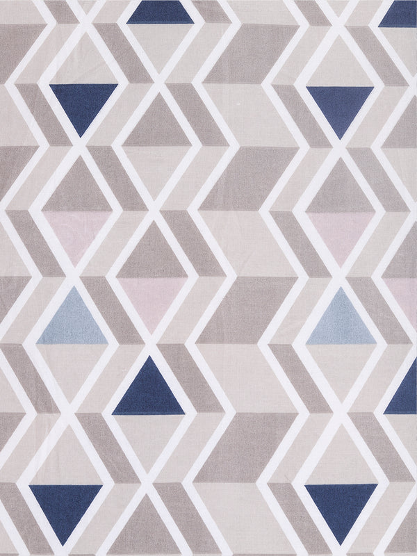 Blue & White Floral Patterned 300 GSM Single Bed Dohar