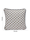 Brown & White Set of 2 Cushion Covers
