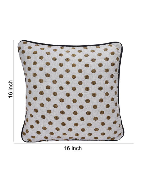Brown & White Set of 2 Cushion Covers
