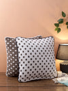 White & Grey Set of 2 Cushion Covers