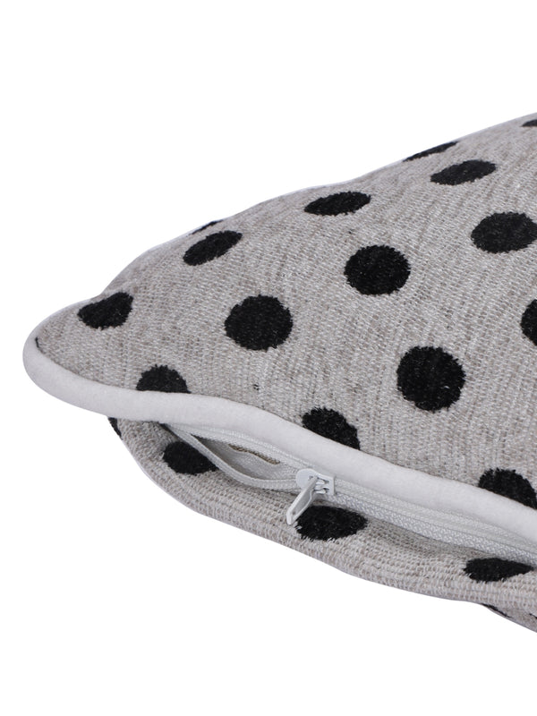 White & Grey Set of 2 Cushion Covers