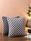 White & Grey Set of 2 Cushion Covers