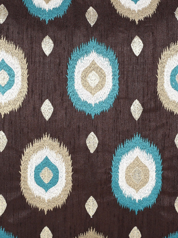 Brown & Beige Set of 2 Polyester 16 Inch x 16 Inch Cushion Covers