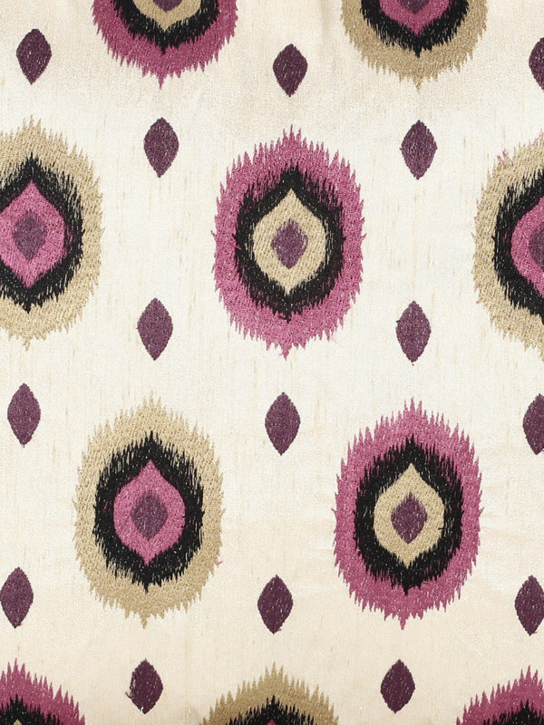 Soft Polyester Designer Embroidered Cushion Cover 16x16 Set of 2 - Black & Gold