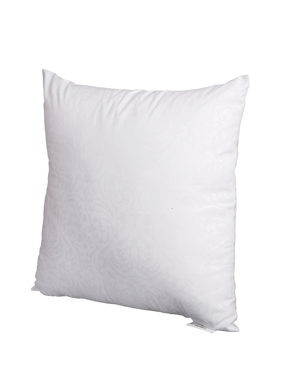 White Set of 5 Plain Cushion Fillers, 40 cm x 40 cm