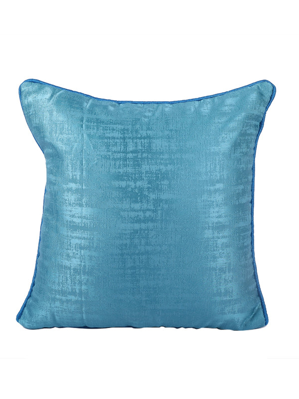 Turquoise Blue Set of 5 Jacquard 16 Inch x 16 Inch Cushion Covers