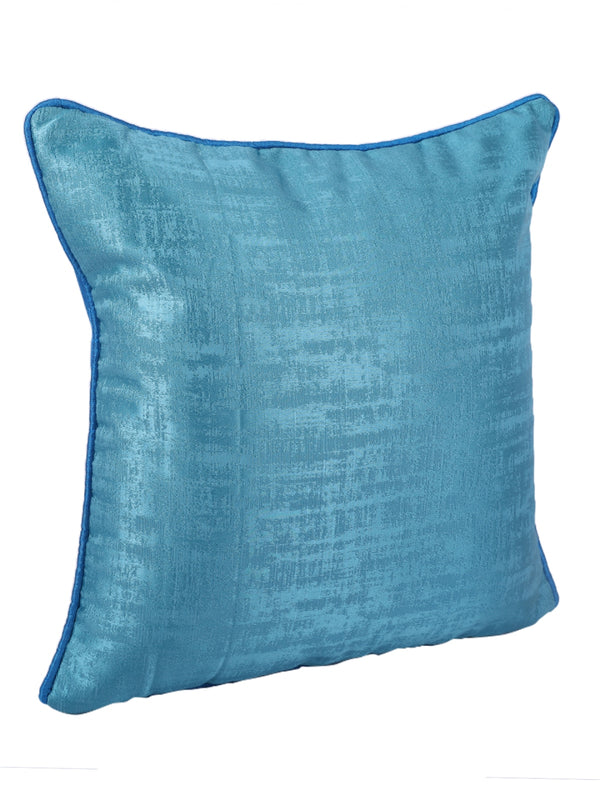 Turquoise Blue Set of 5 Jacquard 16 Inch x 16 Inch Cushion Covers