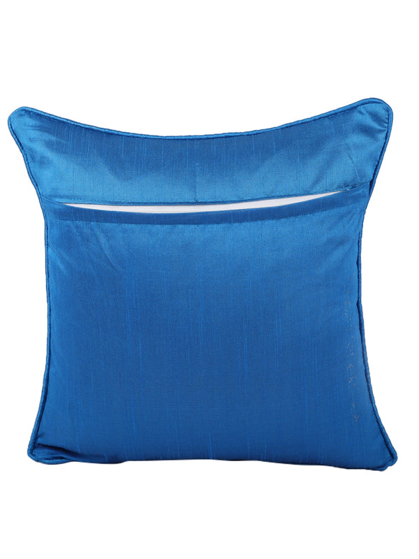 Turquoise Blue Set of 5 Jacquard 16 Inch x 16 Inch Cushion Covers