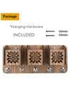Wooden Key Holder With 3 Mobile Stand Holder For Home & Office Wall Decorative
