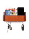 Wooden Key Holder With 1 Organizer For Mobile & Magazine, Home & Office Wall Decorative