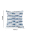 Blue & White Set of 3 Polyester (16 x 16) Inch, (12 x 18) Inch Cushion Covers