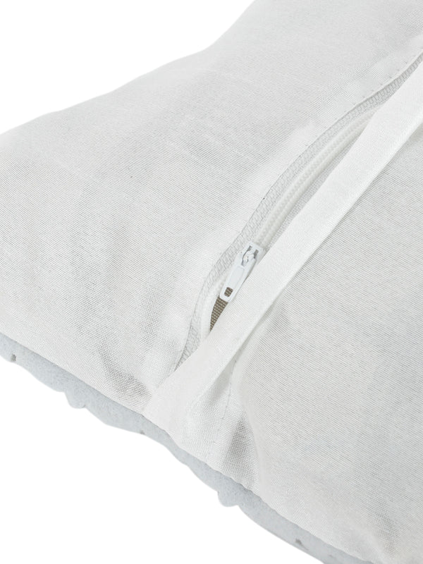 Blue & White Set of 3 Polyester (16 x 16) Inch, (12 x 18) Inch Cushion Covers